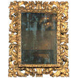 Carved   Gilt Wood Roccoco Style Mirror