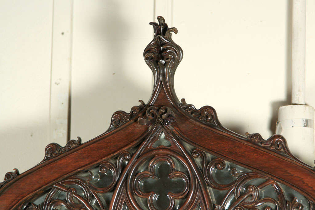 ROSEWOOD GOTHIC REVIVAL FLOOR MIRROR at 1stDibs