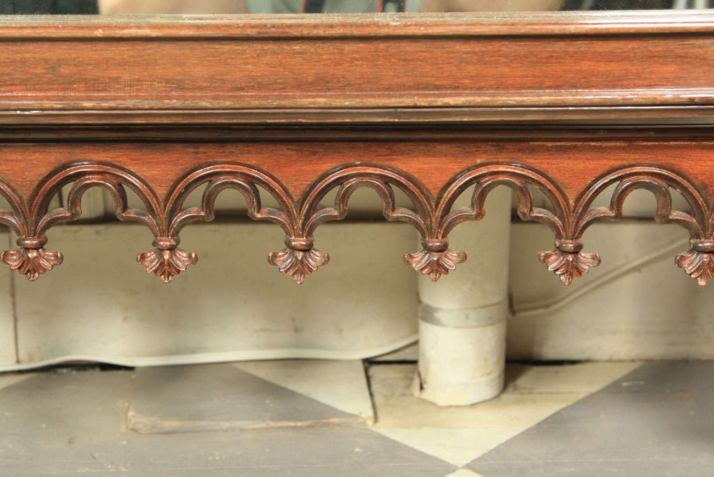 ROSEWOOD GOTHIC REVIVAL FLOOR MIRROR at 1stDibs
