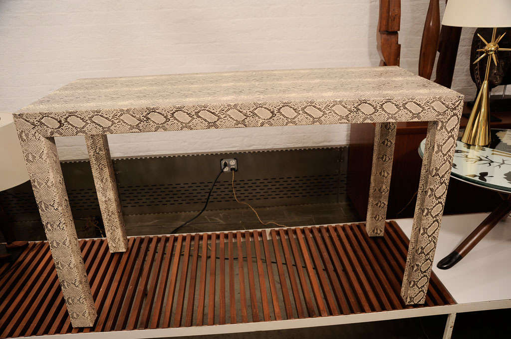 American Snake Skin Console