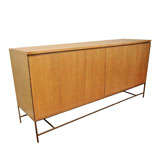 Paul McCobb blonde mahogany cabinet, mfg. Calvin