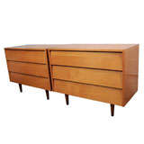 Early Florence Knoll maple chests