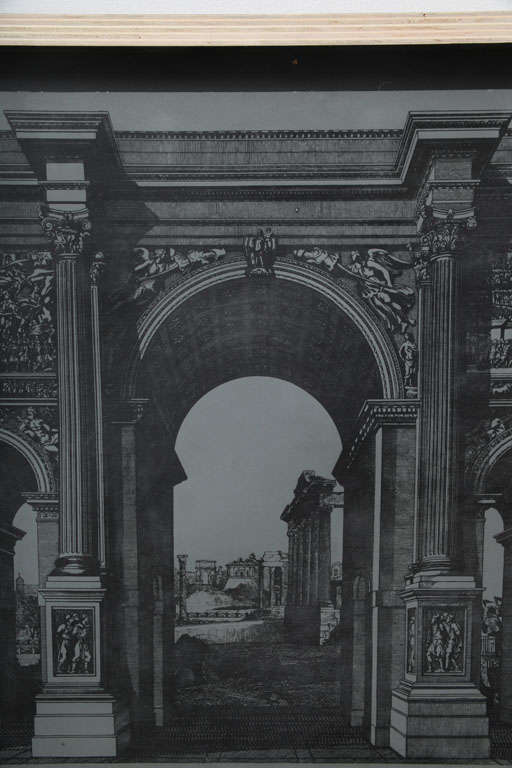 Original Fornasetti Zinc Lithograph Plate of Arco Romano 3