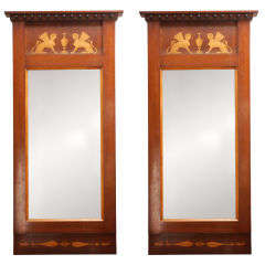 Pair of Swedish Neoclassical Mirrors, Circa 1830