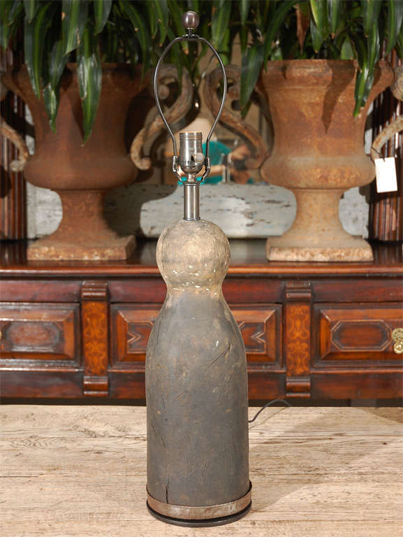 Pair or Single Wood Skittle Lamp(s), Circa 1870