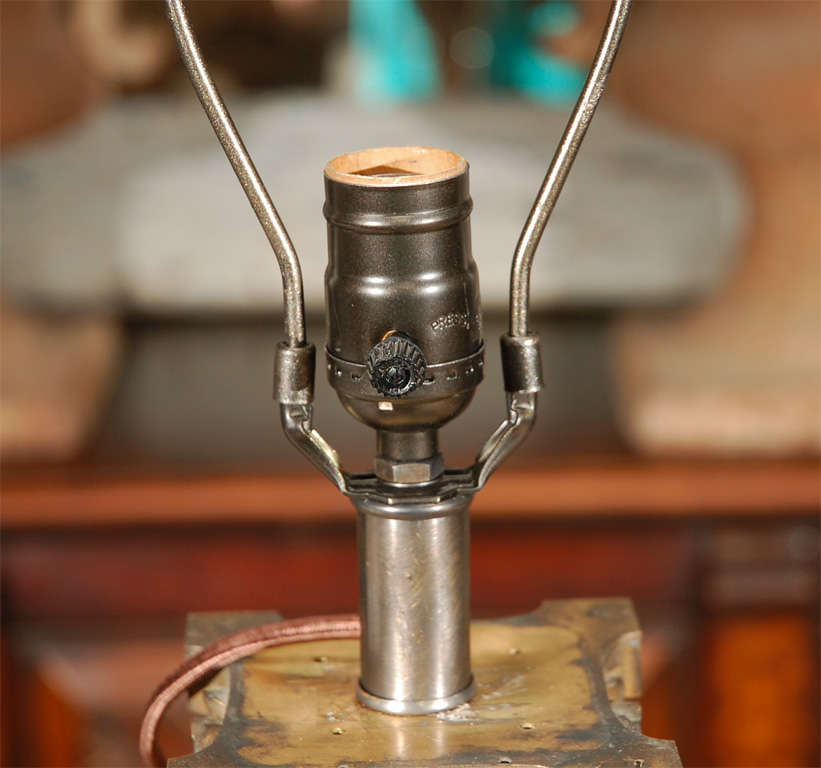 Pair of French Column Lamps in Marble, Circa 1870