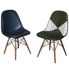 Early Pair of Eames Eiffel Tower Chairs