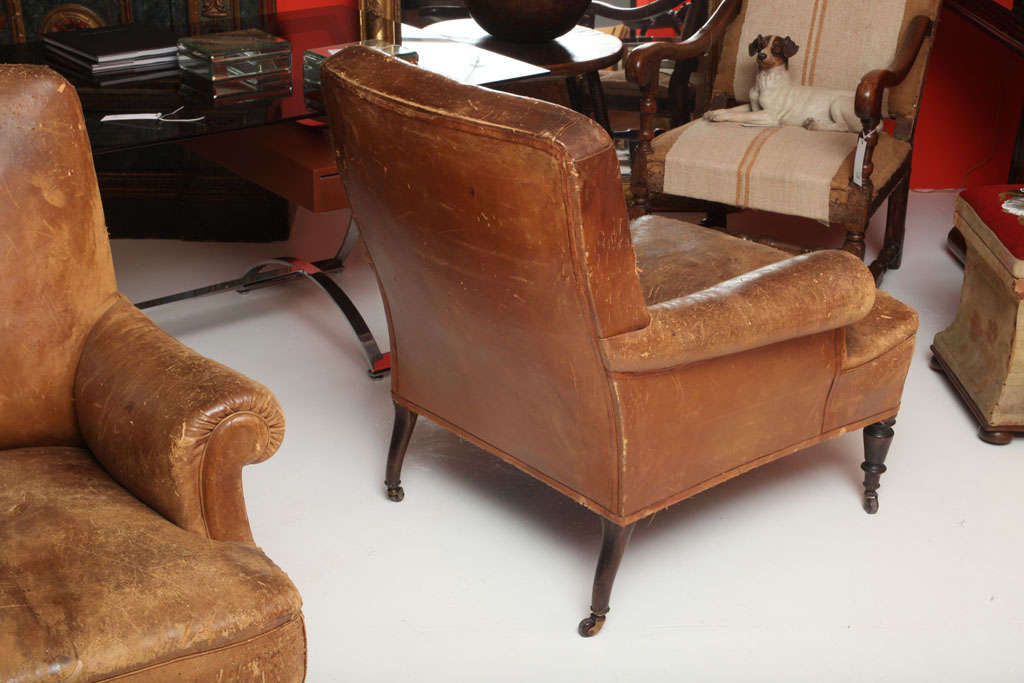 Pair of French Leather Chairs 4