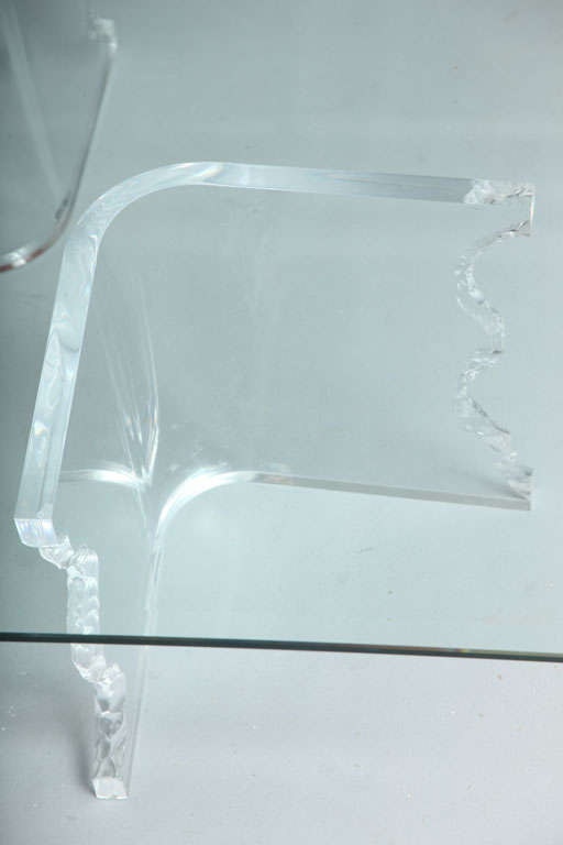 Charles Hollis Jones Lucite Coffee Table (20. Jahrhundert) im Angebot