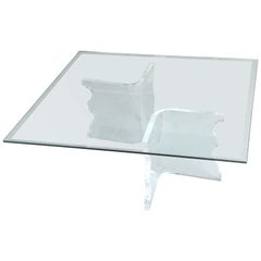 Charles Hollis Jones Lucite Coffee Table