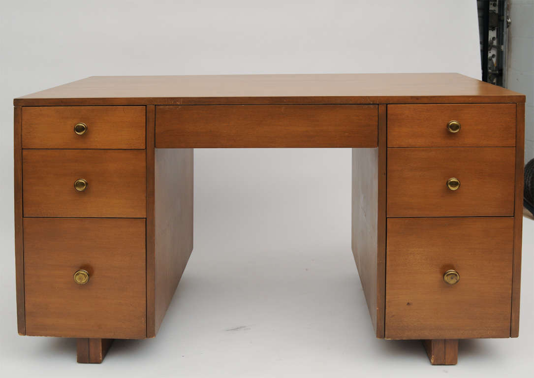 TH  Robsjohn-Gibbings Desk In Good Condition In West Palm Beach, FL