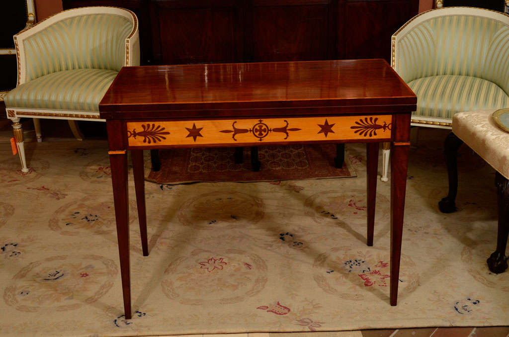 Baltic Inlaid Game Table