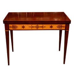 Baltic Inlaid Game Table