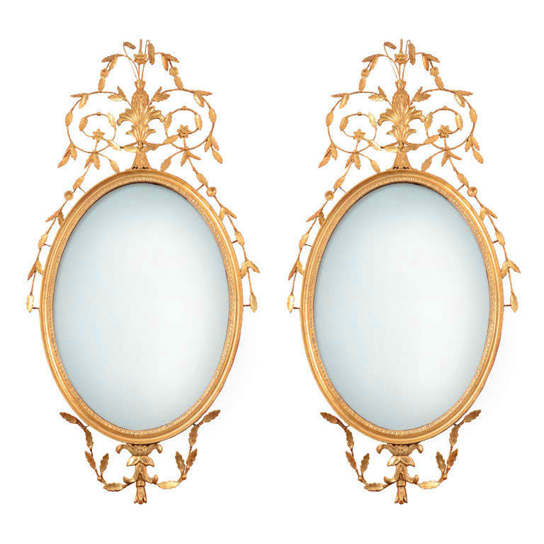 Pair of Hepplewhite Mirrors