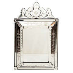 Elegant Rectangular Venetian Mirror