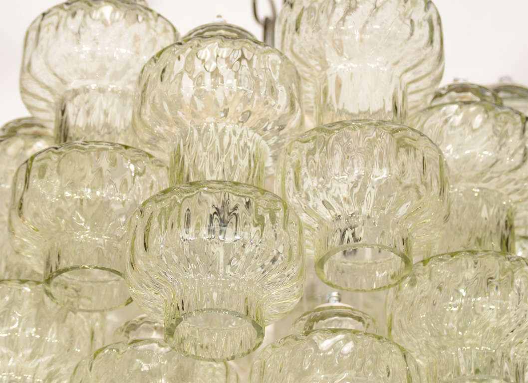 Modernist Polyhedral Glass Chandelier by Carlo Scarpa for Venini 1