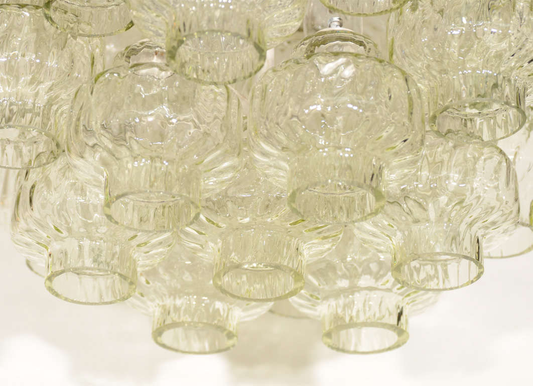 Modernist Polyhedral Glass Chandelier by Carlo Scarpa for Venini 2