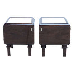 Pair of Exceptional Art Deco Night Stands or End Tables