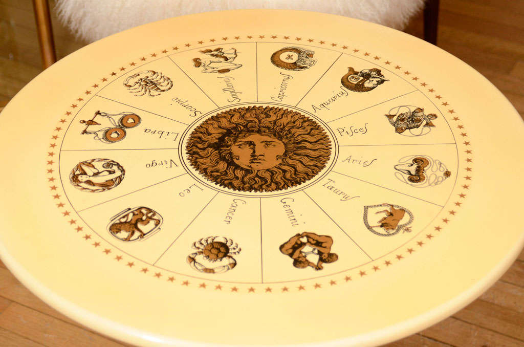 Zodiac design side table by Piero Fornasetti 1