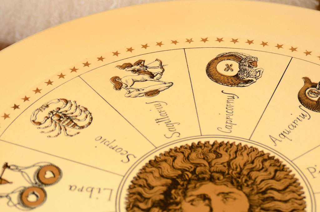 Zodiac design side table by Piero Fornasetti 3