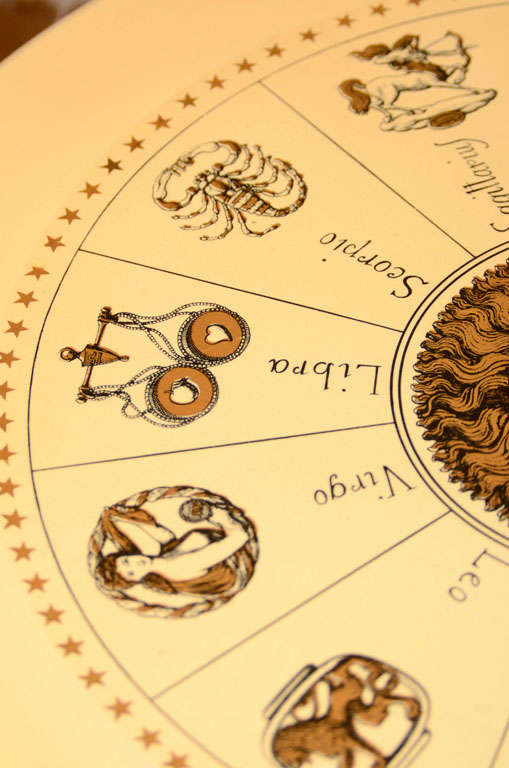 Zodiac design side table by Piero Fornasetti 5