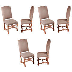 Set of Six Belgian Dining Chairs, circa 1900 1