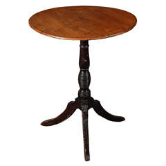 Antique English Painted Tripod Table, Circa 1840