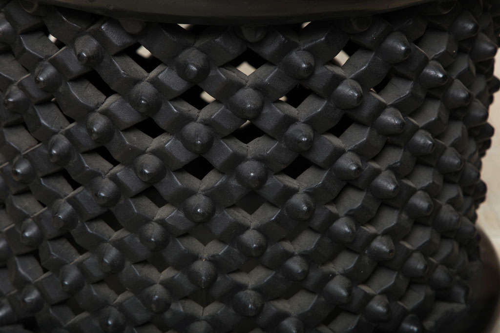 Ebonized Bamileke Stool 1