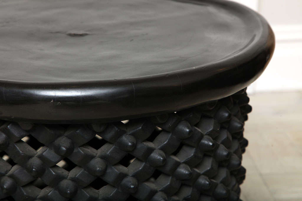 Ebonized Bamileke Stool 2