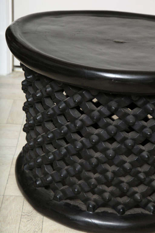 Ebonized Bamileke Stool 3