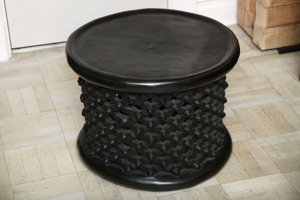 Ebonized Bamileke Stool 4