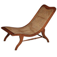 Antique teakwood plantation chair