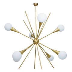 Gigantic Vintage Sputnik Light Fixture Attributed to Stilnovo
