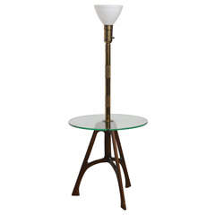 Vintage Tray Table/Floor Lamp