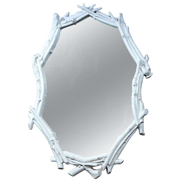 Plaster Twig Mirror