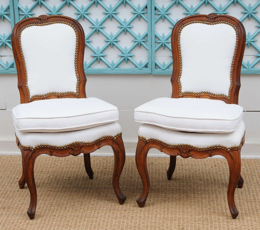 Pair of Petite French Sidechairs