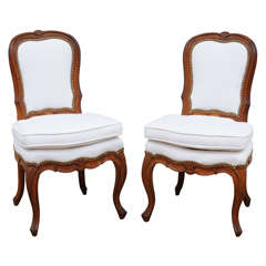 Pair of Petite French Sidechairs