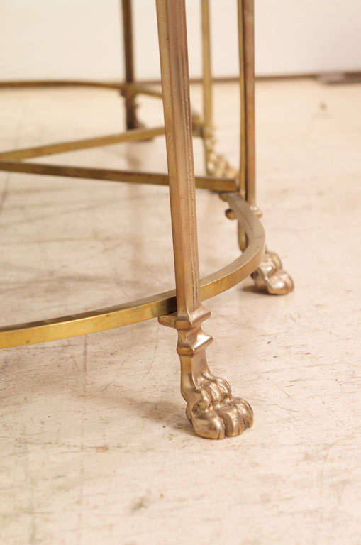 Galleried 3-Part Mirrored Bronze Low Table 4