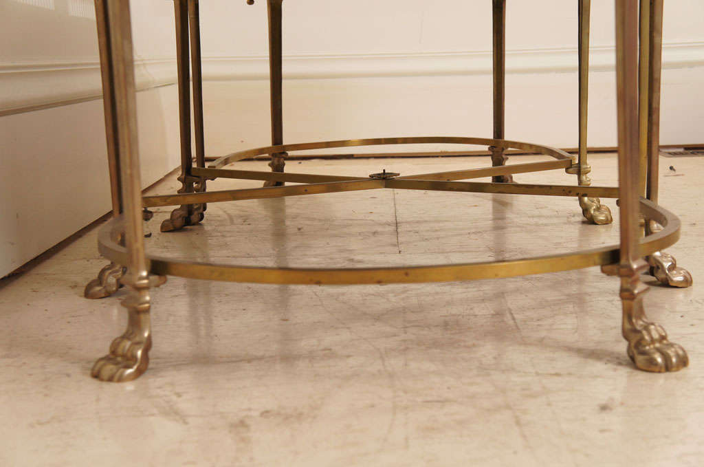 Galleried 3-Part Mirrored Bronze Low Table 5