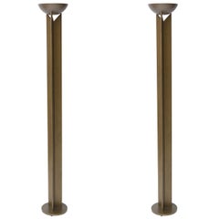 Pair of French Modern Bronzed Metal Torcheres