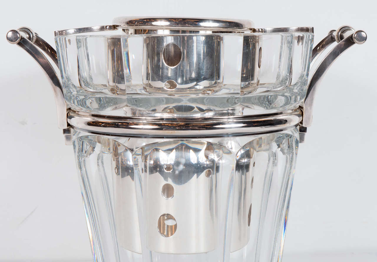 Modern The 'Moulin Rouge' Champagne Cooler signed by Baccarat in Hand-Blown Crystal