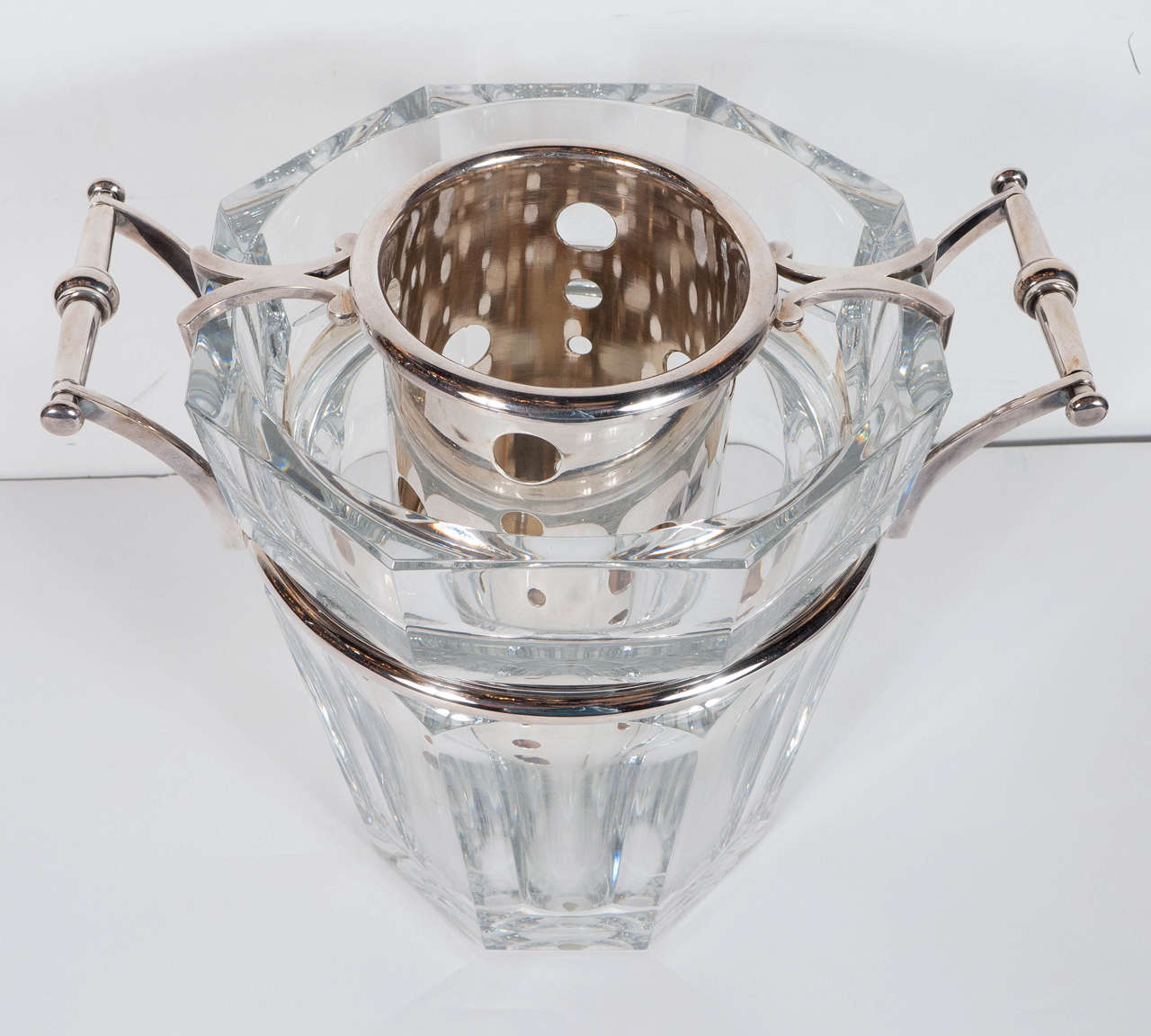 French The 'Moulin Rouge' Champagne Cooler signed by Baccarat in Hand-Blown Crystal