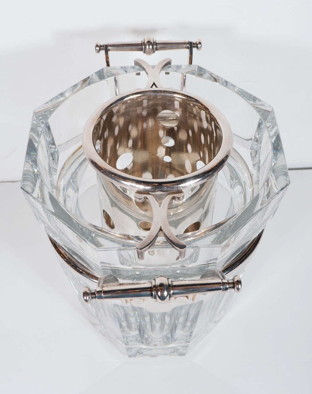 20th Century The 'Moulin Rouge' Champagne Cooler signed by Baccarat in Hand-Blown Crystal