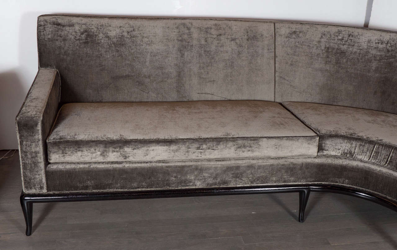 American Luxe Mid-Century Modernist Sofa by Robsjohn-Gibbings for The Widdicomb Co