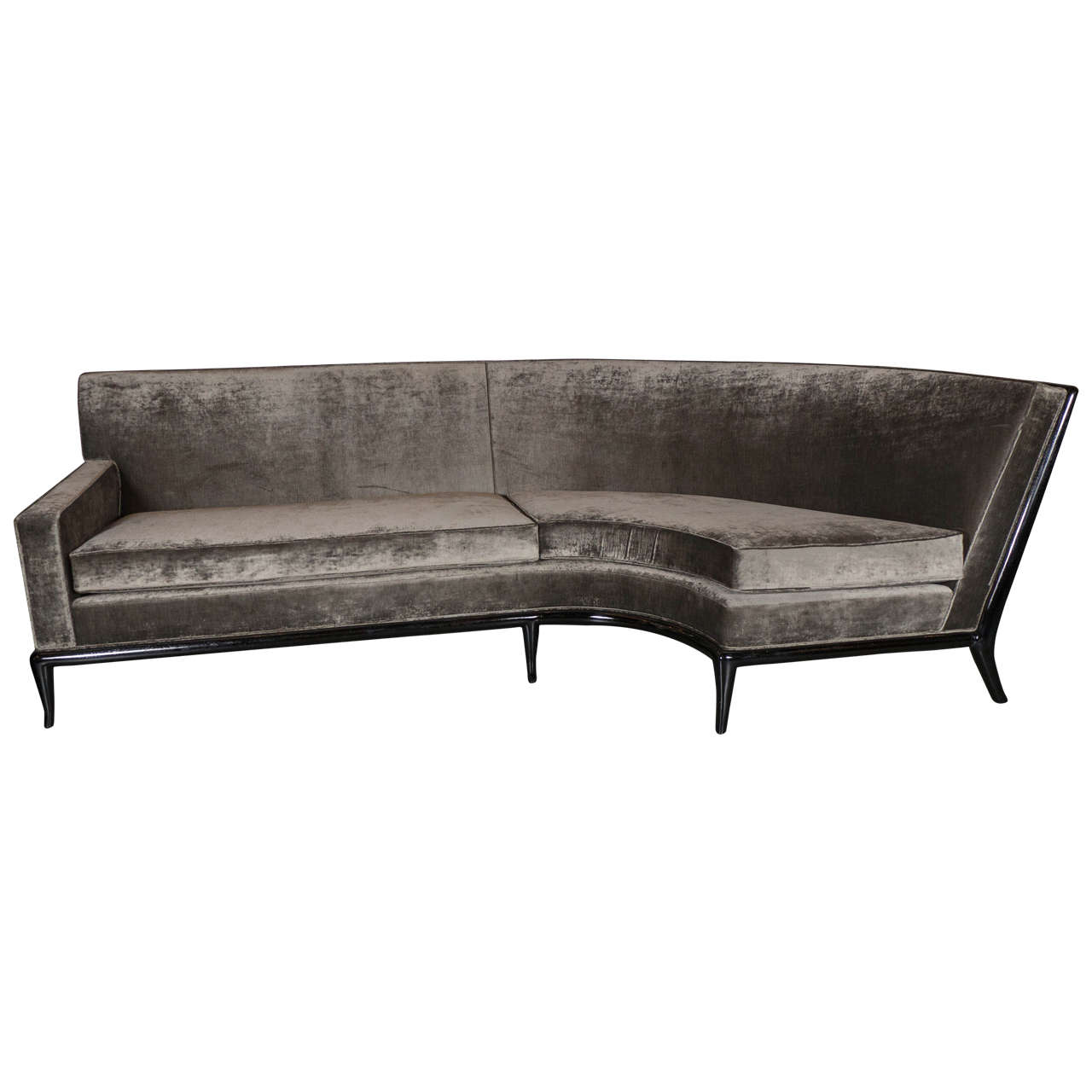 Luxe Mid-Century Modernist Sofa by Robsjohn-Gibbings for The Widdicomb Co