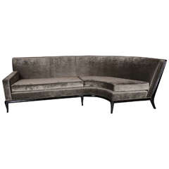 Luxe Mid-Century Modernist Sofa by Robsjohn-Gibbings for The Widdicomb Co