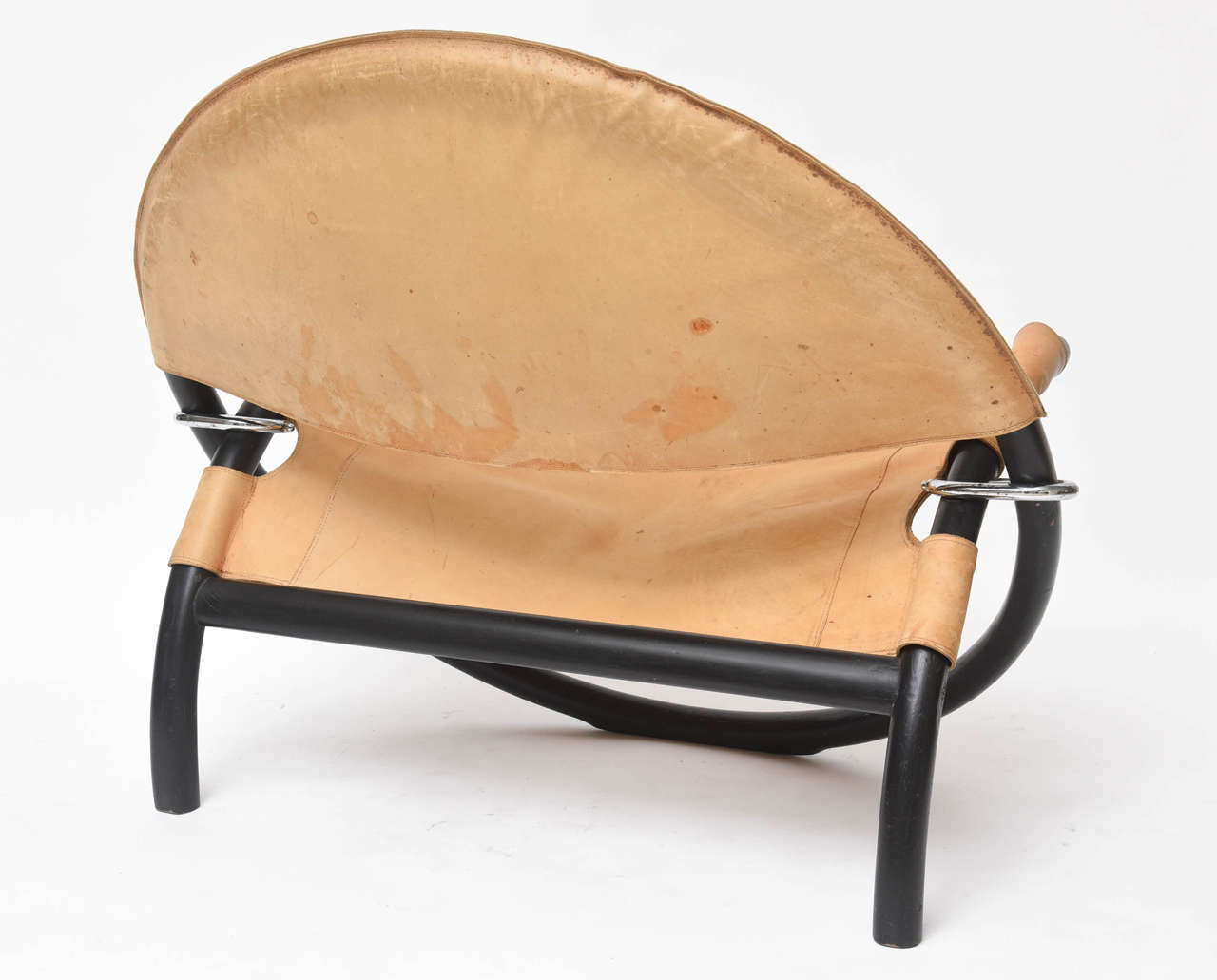 Rare Oval Chair by Jorgen Hovelskov In Good Condition In North Miami, FL