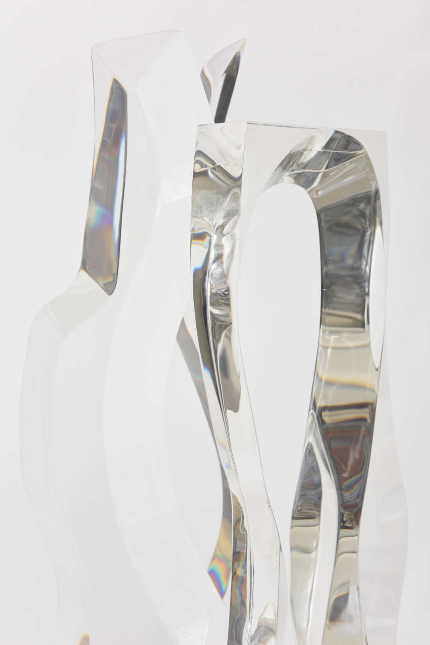 American Large-Scale Hivo Van Teal Acrylic Sculpture
