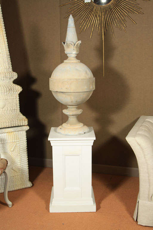 French Zinc Oversize Finials