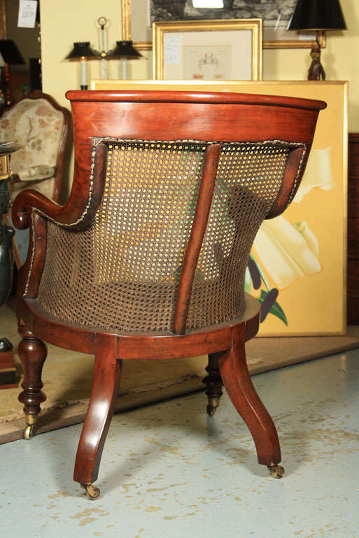 Regency Caned Library Chair 2